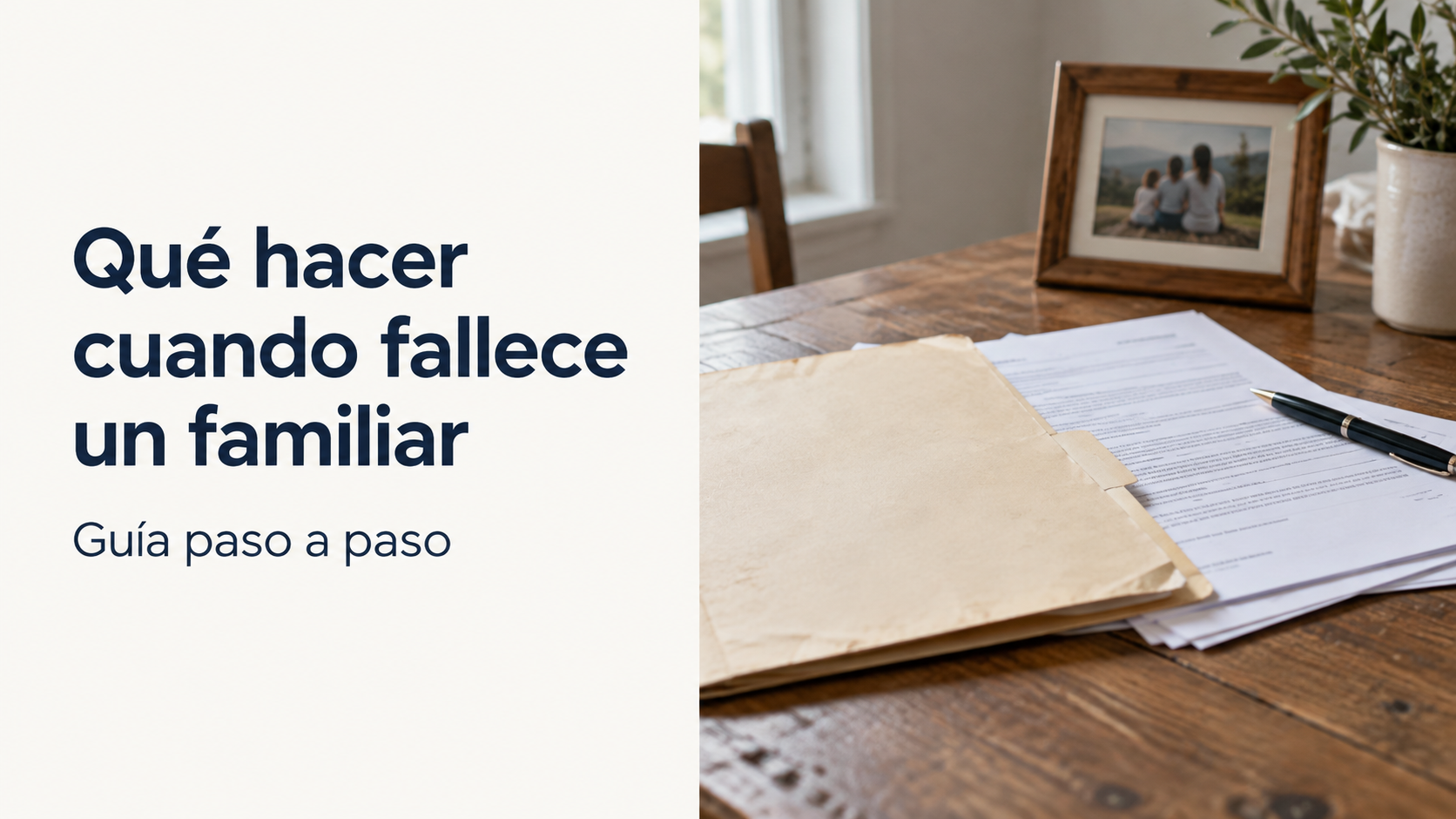 Qué hacer cuando fallece un familiar: guía paso a paso